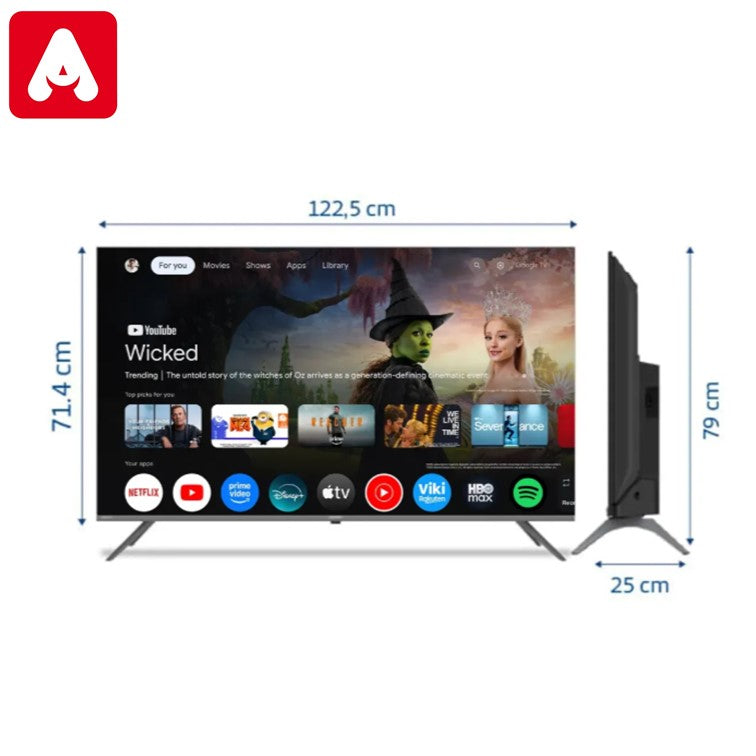 TV LED SHARP 55" 4T-C55FL6L UHD 4K GOOGLE TV HDMIX4 USBX2