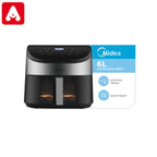 FREIDORA DE AIRE MIDEA AF-DW60BAR-1 6LTS DIGITAL NEGRA