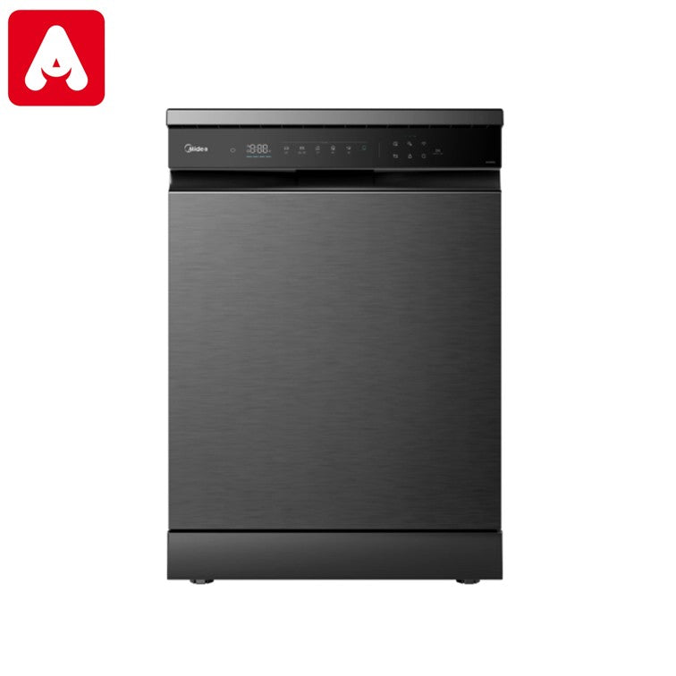 LAVAVAJILLAS MIDEA DE-415BAR1 NEGRO INOX 15 CUB.