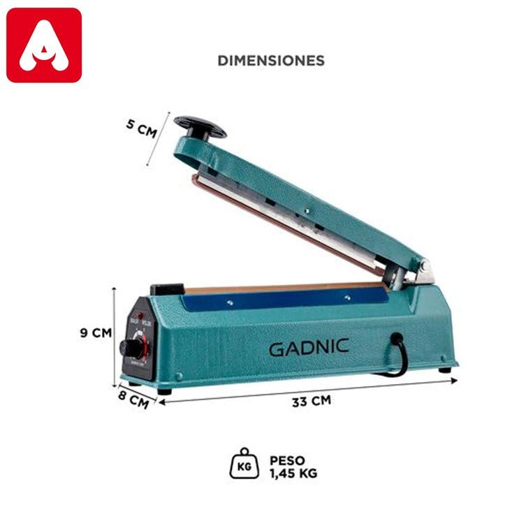 SELLADORA DE BOLSAS GADNIC LIBRE002 S200 20MM