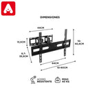 SOPORTE GADNIC SOP00079 APL6784 37-80 DOBLE BARAZO