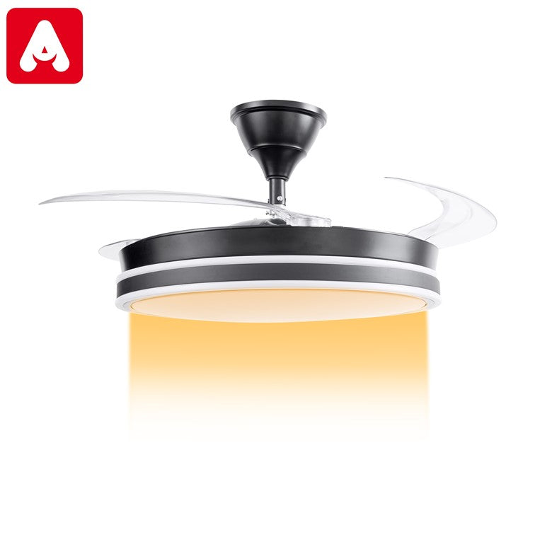 VENTILADOR DE TECHO KANJI KJH-RETRACTIL BLACK