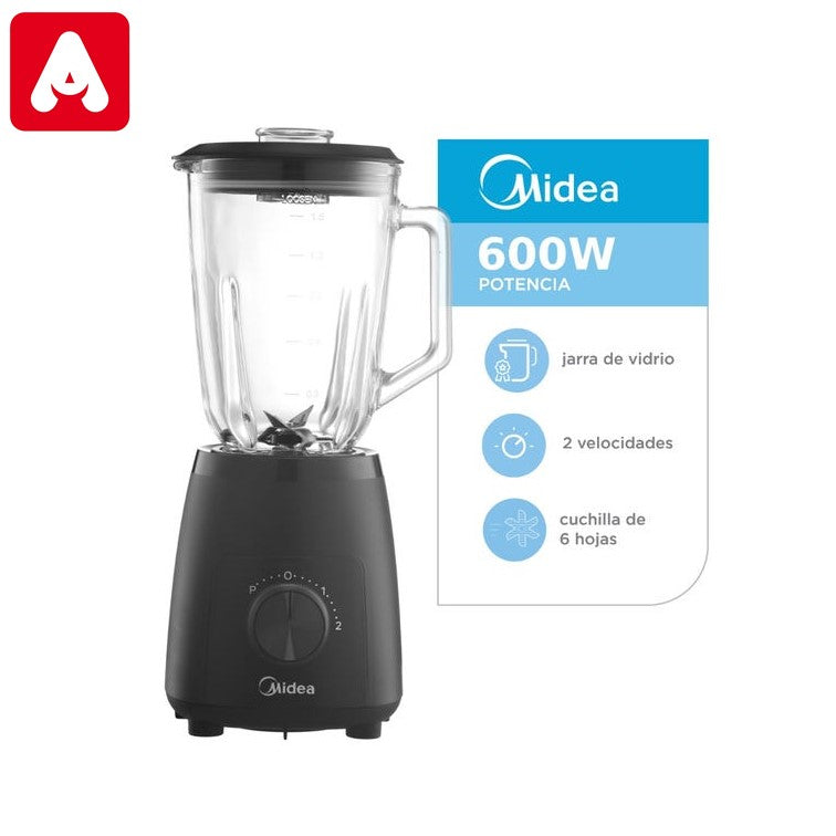 LICUADORA MIDEA TB-MB06BAR1 600 NEGRA