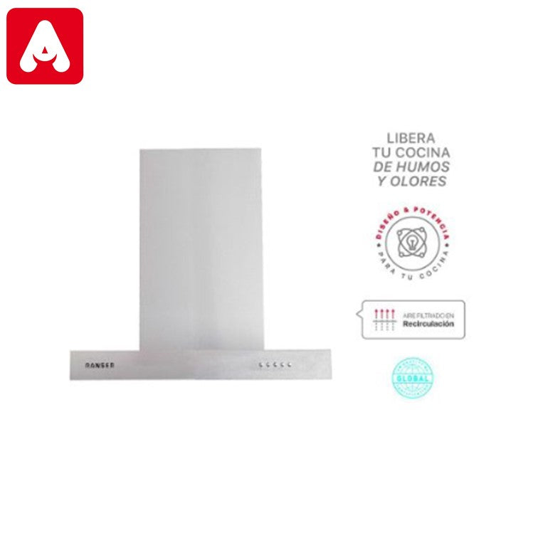 CAMPANA RANSER DOMUS HO-9000 INOX 230W 3VEL.