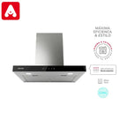 CAMPANA RANSER AURA HO-9600 INOX FTE+NEGRO 230W 3 VEL