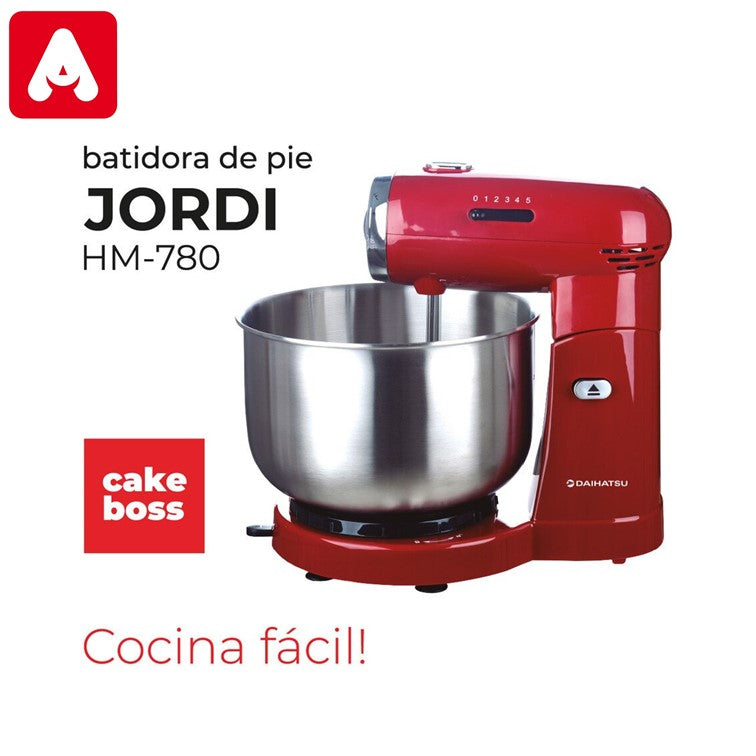 BATIDORA DE MESA DAIHATSU HM-780C 350W BOWLS 3.5LTS. 5VEL. ROJA