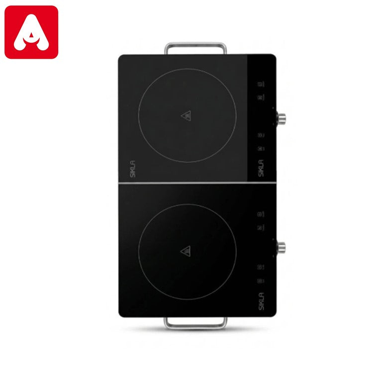 ANAFE ELECTRICO SIKLA FD3K1-F 2 HORN.VITROCERAMICA SOBREMESADA