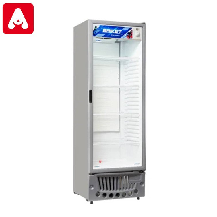EXHIBIDOR VERTICAL BRIKET MASTER 5000 CI-R290 501 LTS. CON CENEFA