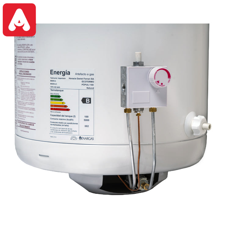TERMOTANQUE ECOTERMO POPULI 100L.C/SUPERIOR GAS NATURAL - 5749