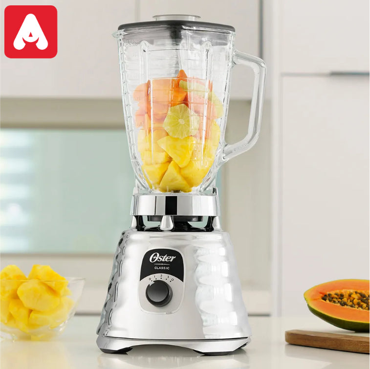LICUADORA OSTER 4655 700W CROMADA 3 VEL VASO DE VIDRIO CROMADA - 87802