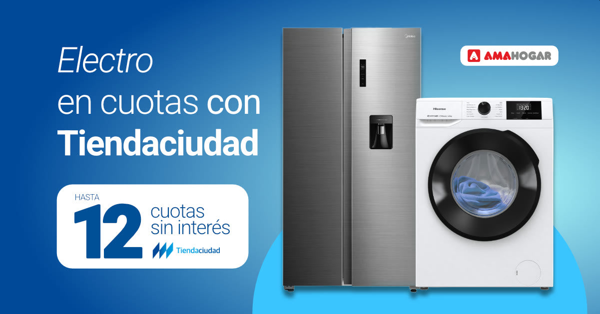 Electrodomésticos AMA Hogar en hasta 12 cuotas sin interés con Tiendaciudad