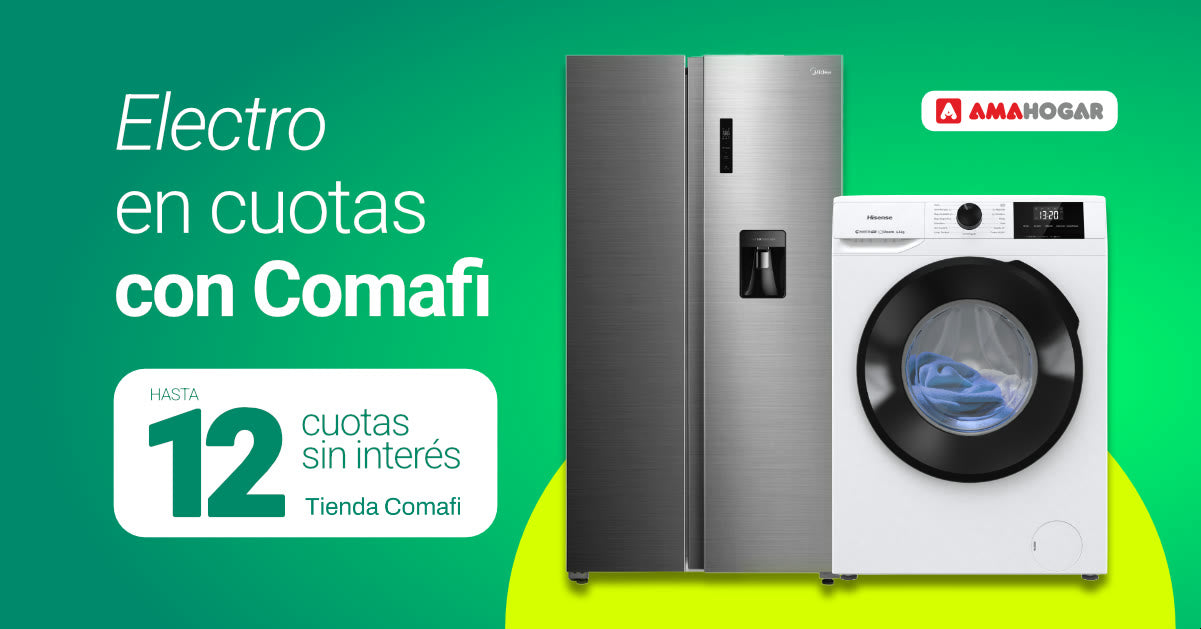 Electrodomésticos AMA Hogar en hasta 12 cuotas sin interés con Tienda Comafi